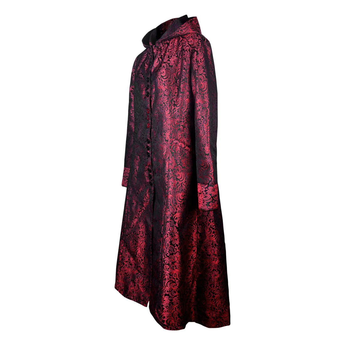 Ladies Red Gothic Long Coat