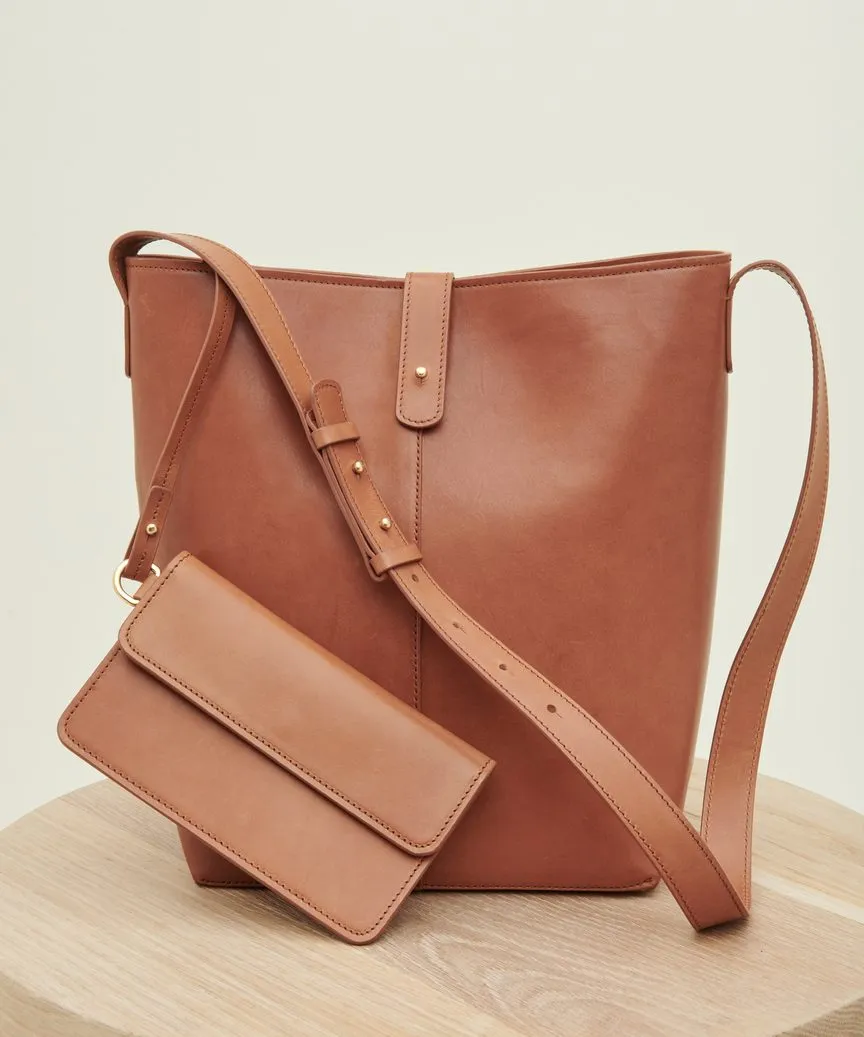 Leather Bucket Bag