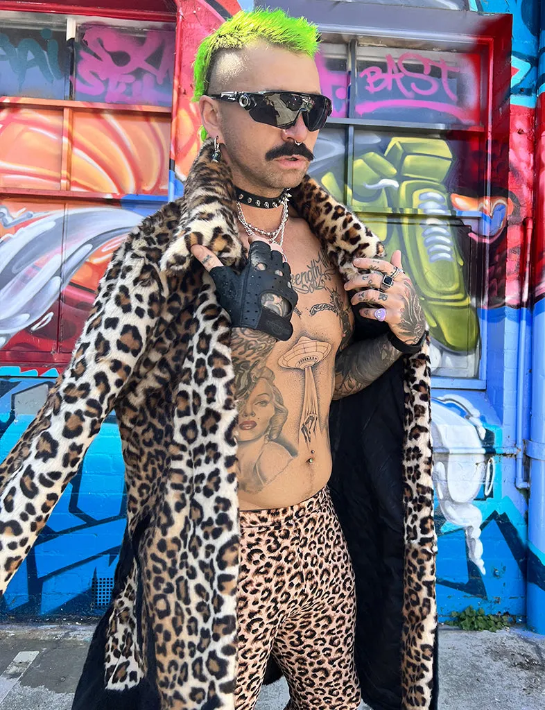 LION KING FAUX FUR JACKET - LEOPARD & BLACK ✰ MADE 4 U ✰