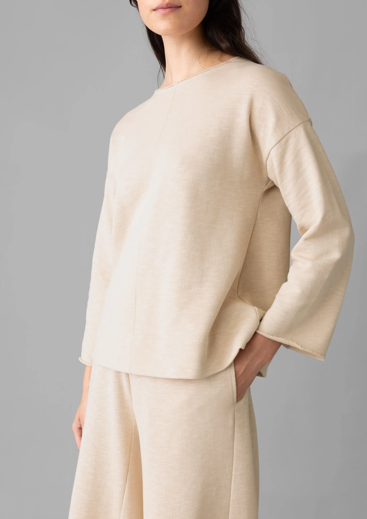 Loopback Jersey Sweater | Shell