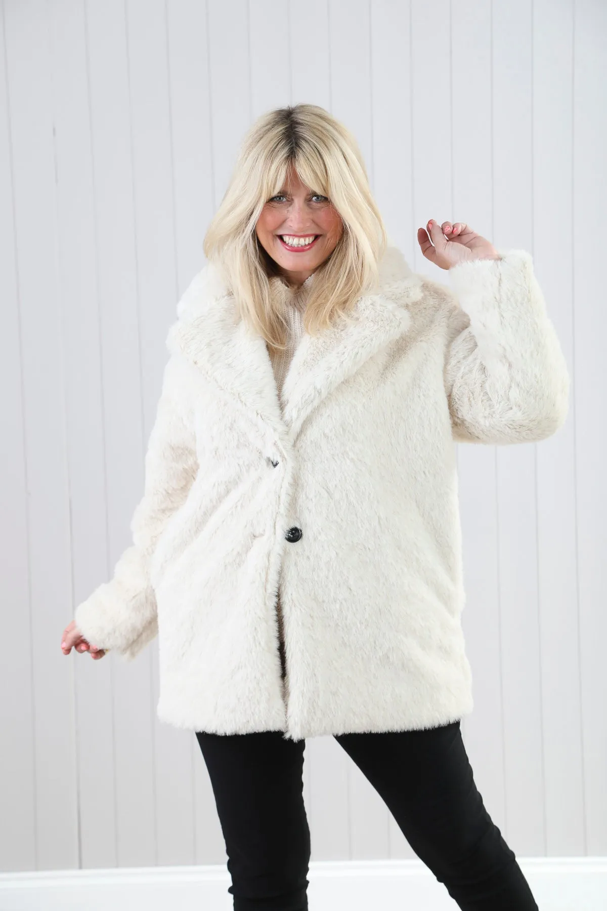 Luxurious Faux Fur Coat