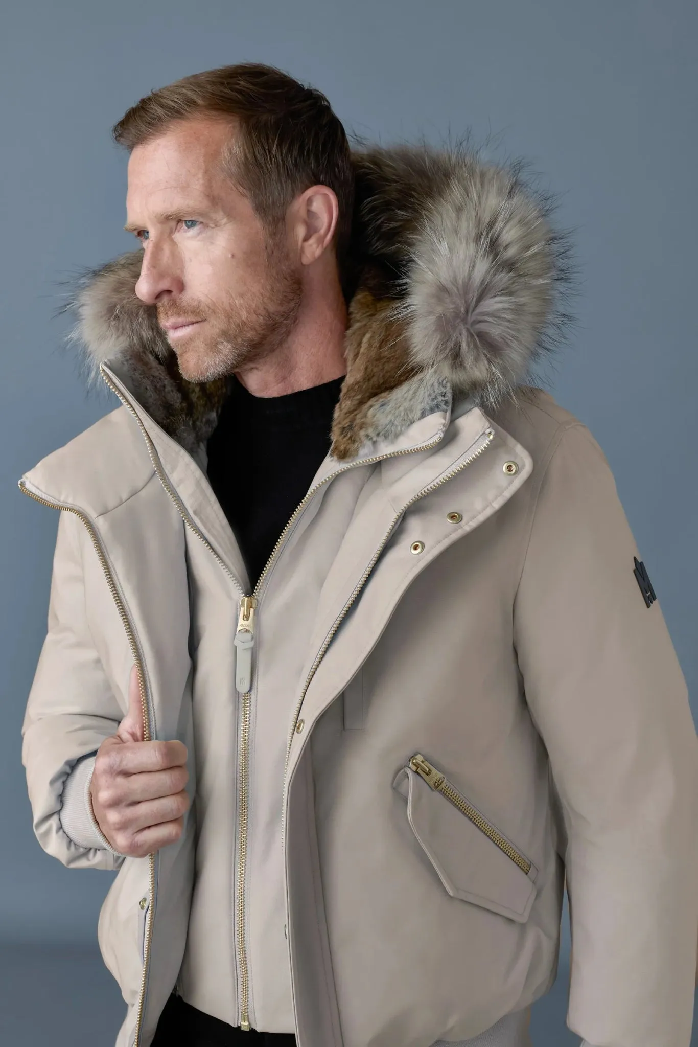 MACKAGE DIXON-F - 2-in-1 Nordic Tech Down Bomber With Natural Fur