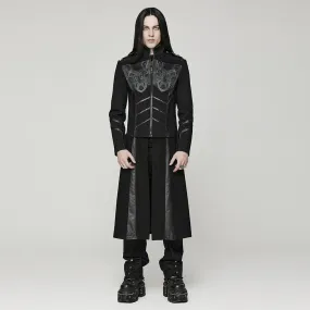 Men's Gothic Mechanistic Detachable Coat