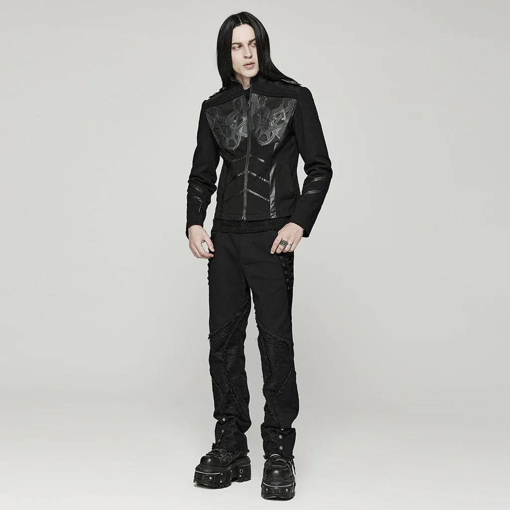 Men's Gothic Mechanistic Detachable Coat