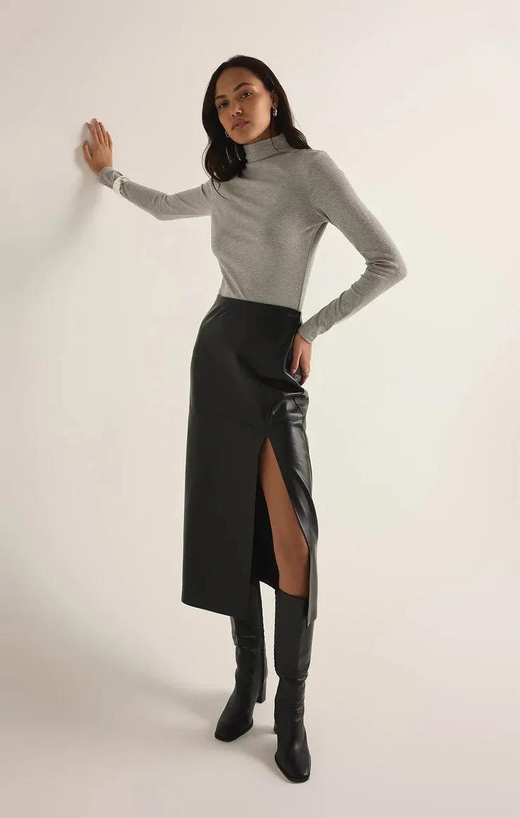 Metropolitan Leather Skirt