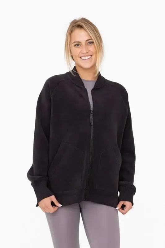 Mono B Cozy Microfleece Zip Jacket