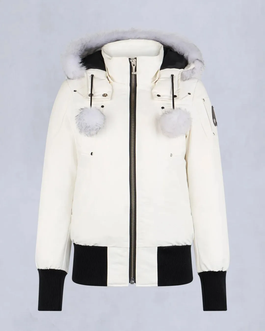 MOOSE KNUCKLES - ORIGINAL DEBBIE BOMBER SHEARLING (pompom) - M32LB002S