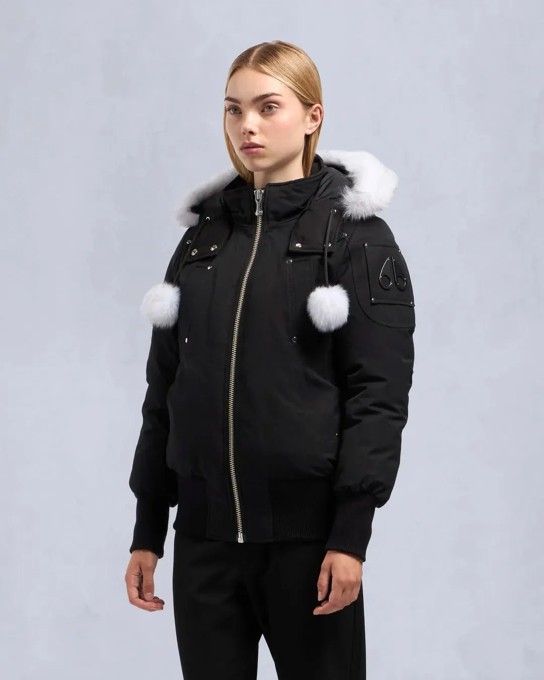 MOOSE KNUCKLES - ORIGINAL DEBBIE BOMBER SHEARLING (pompom) - M32LB002S