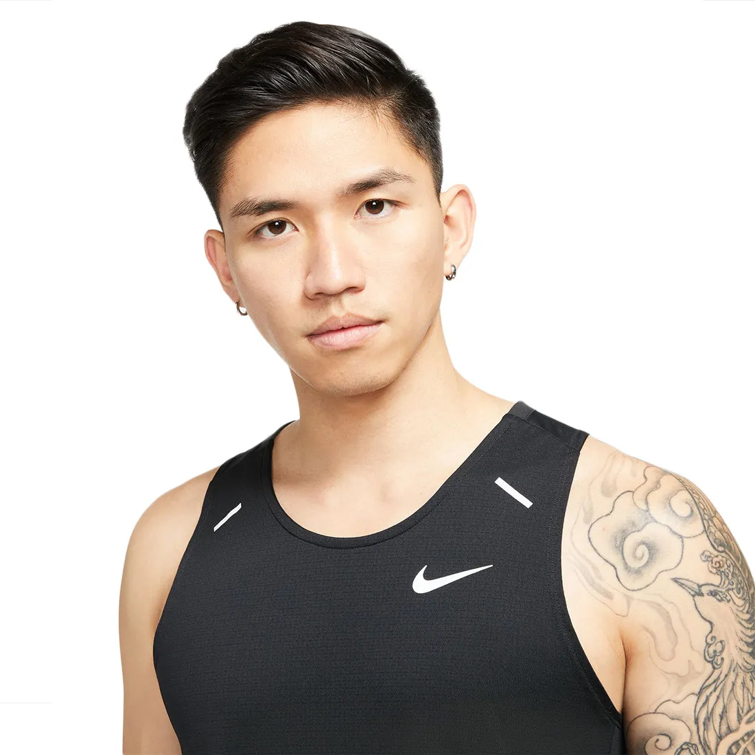 NIKE DRI-FIT RISE 365 MEN'S RUNNING TANK BLACK