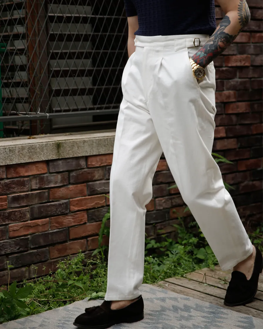 Off White Single Pleat Trousers