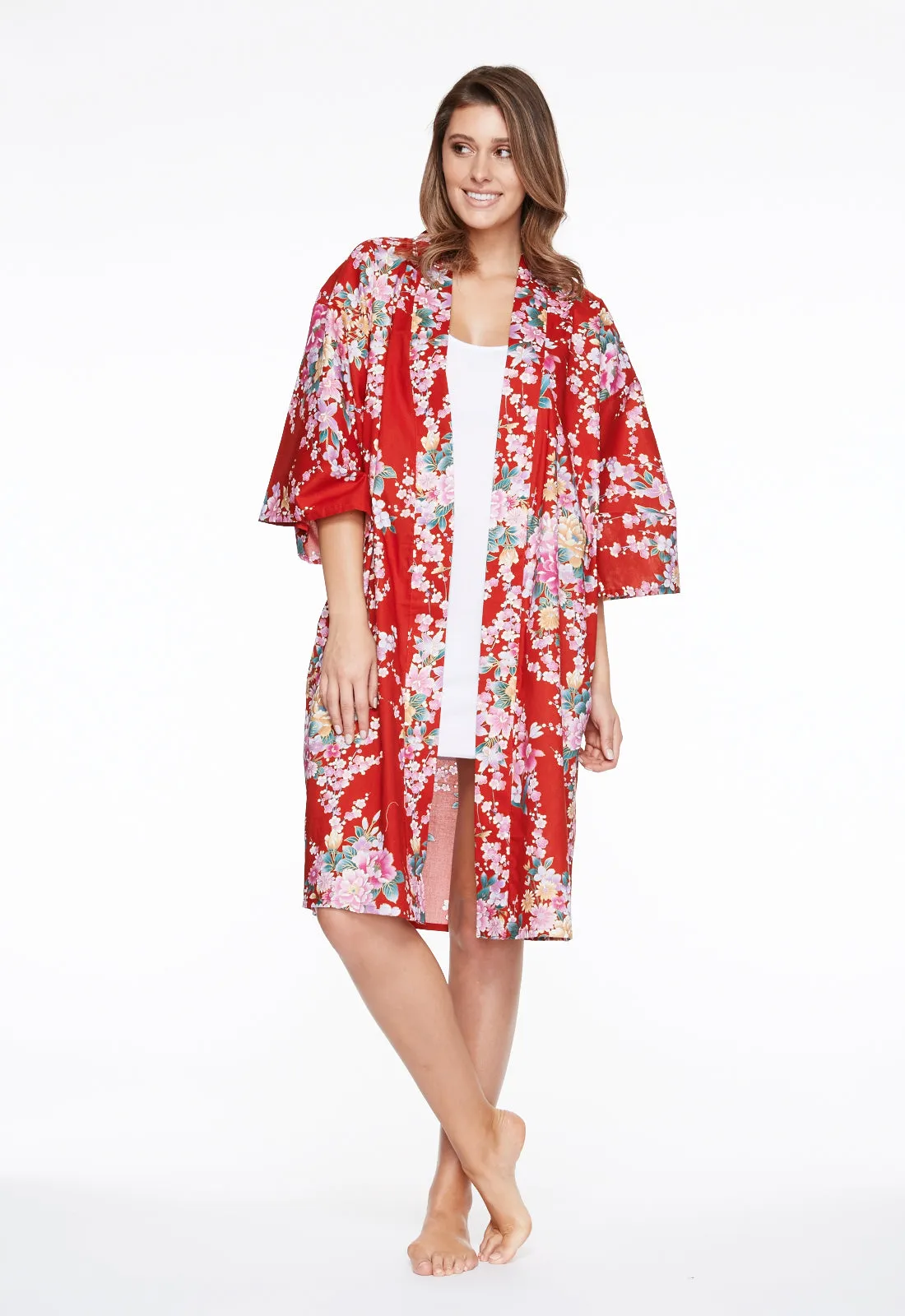 Orchis Resort Short Cotton Kimono