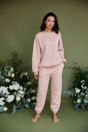 Personalised Bridal Sweatshirt and Jogger Tracksuit - Pink