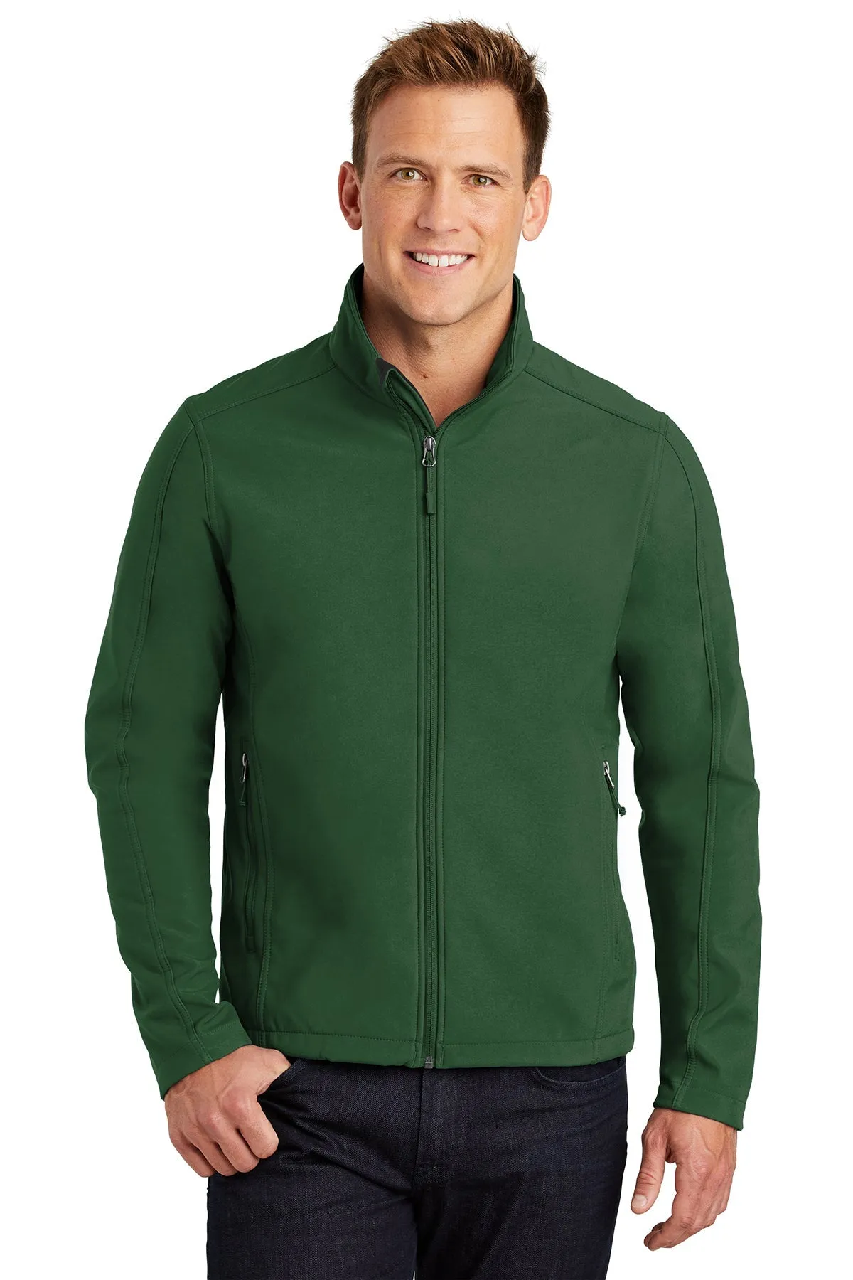 Port Authority Core Soft Shell Customized Jackets, Forest Green