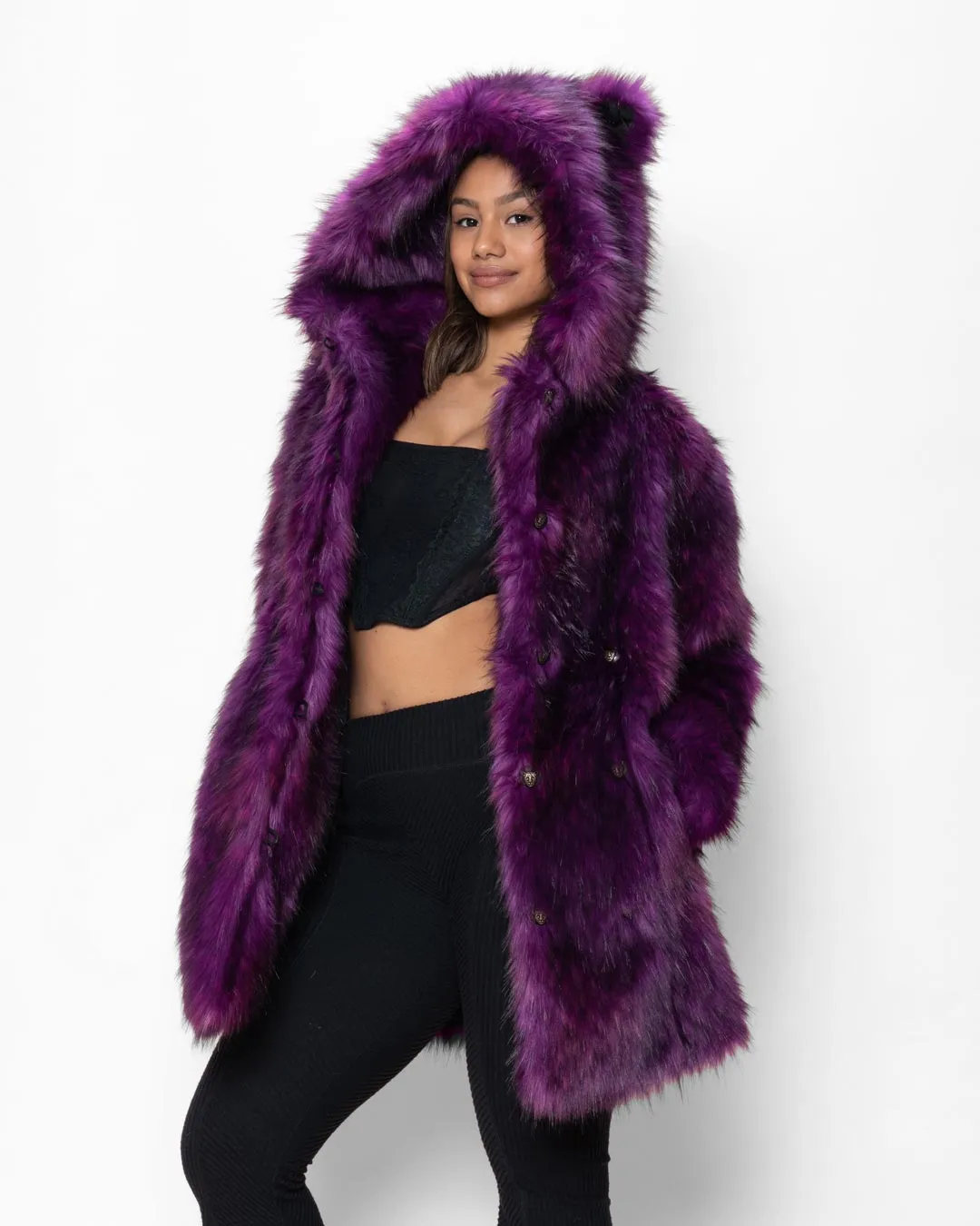 Purple Panther Classic Faux Fur Coat | Women's