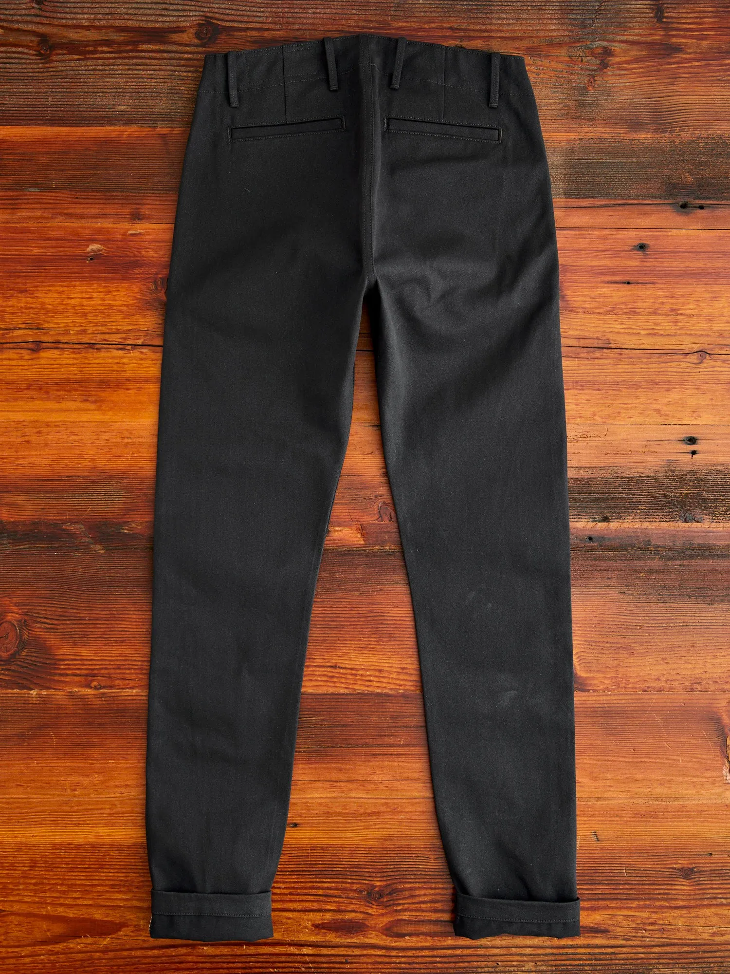 "Infantry Pant" in Grey Selvedge Twill