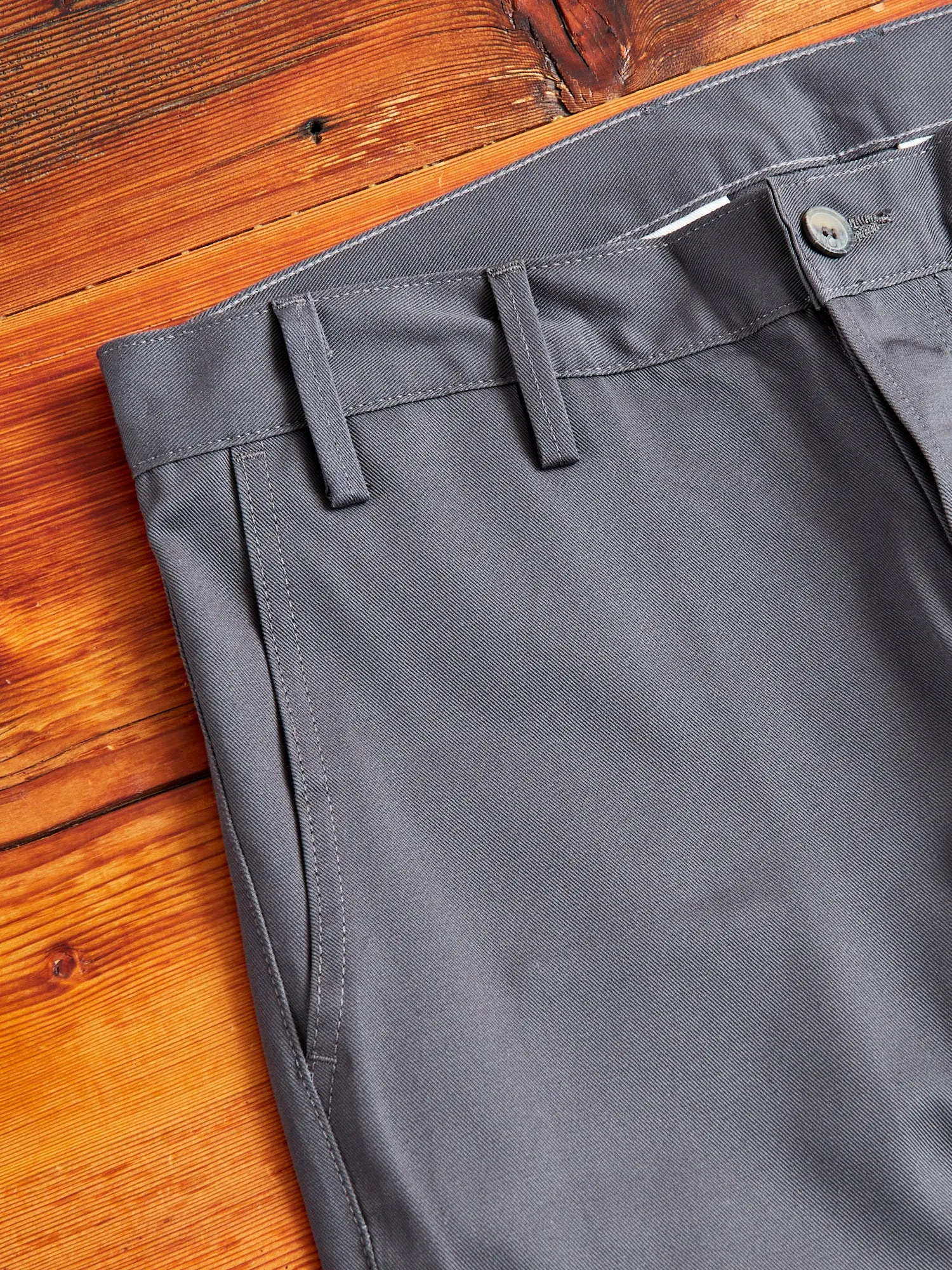 "Officer Trouser" in Grey Twill