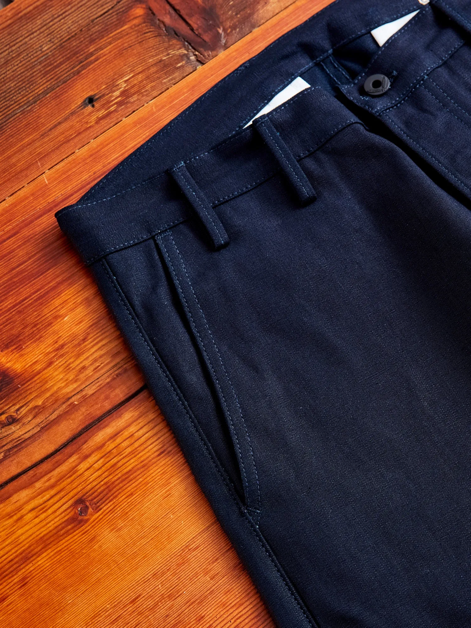 "Officer Trouser" in Indigo Selvedge Canvas