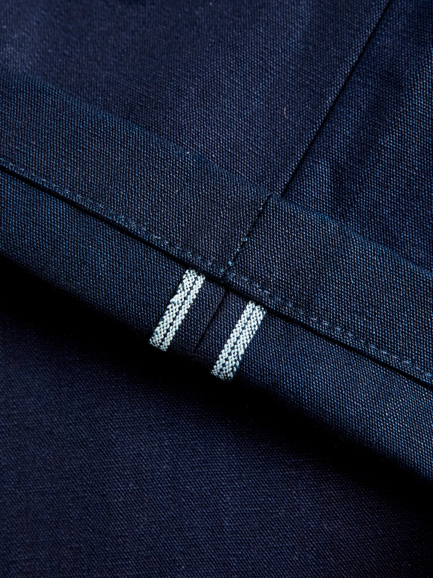 "Officer Trouser" in Indigo Selvedge Canvas