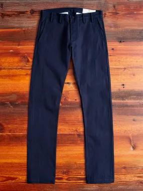 "Officer Trouser" in Indigo Selvedge Canvas