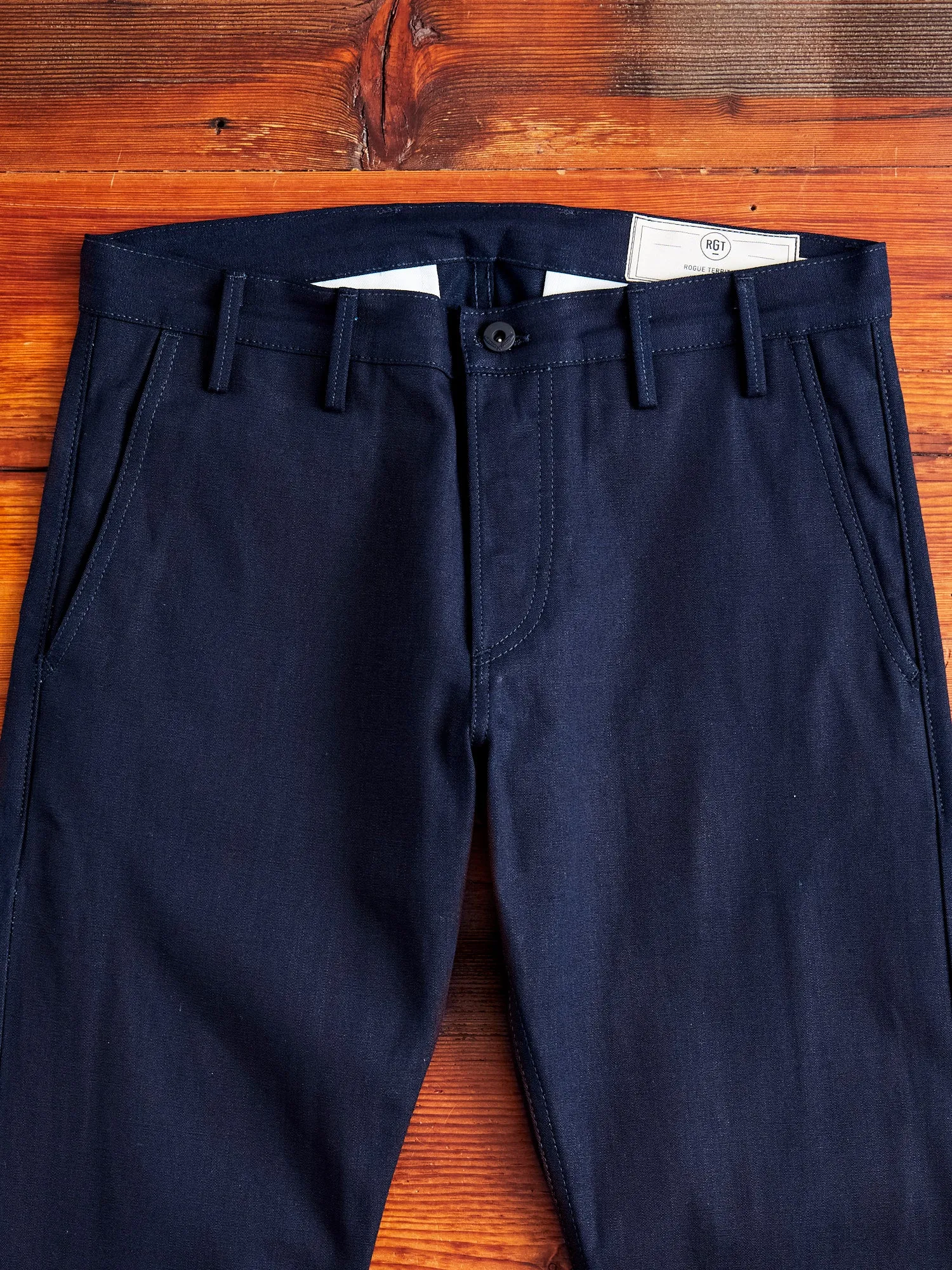 "Officer Trouser" in Indigo Selvedge Canvas