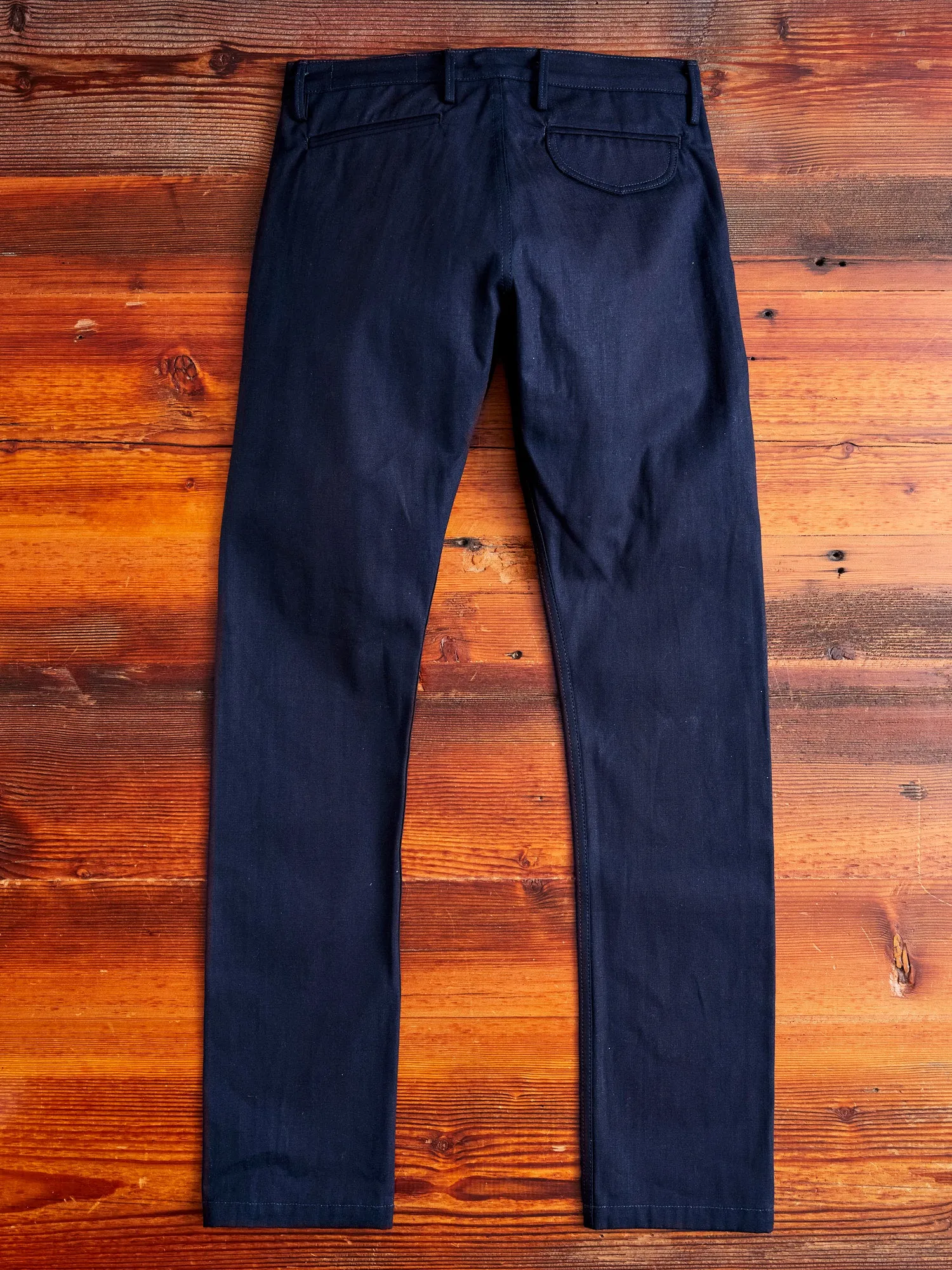 "Officer Trouser" in Indigo Selvedge Canvas