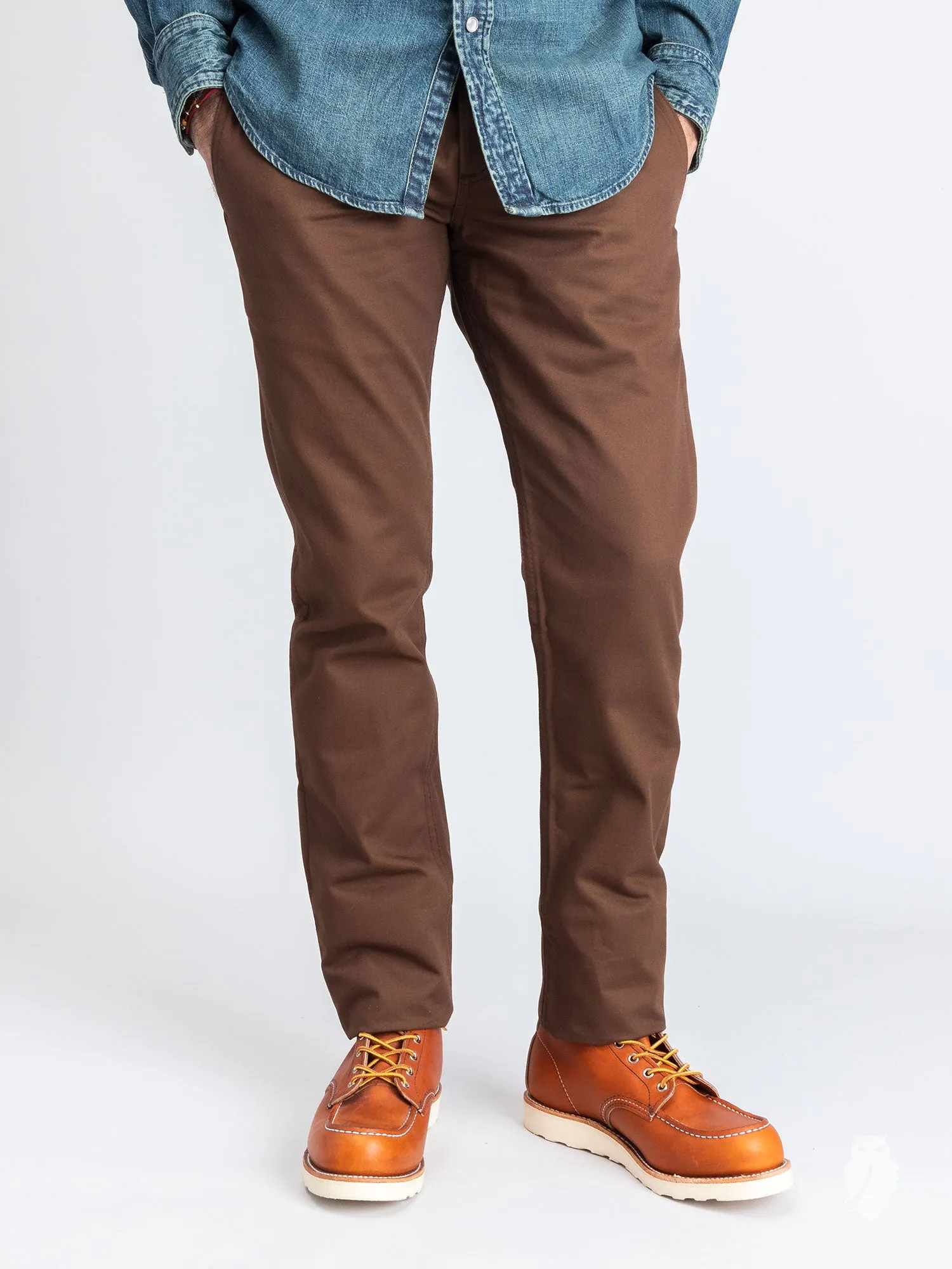 "Officer Trouser" in Nutmeg Twill