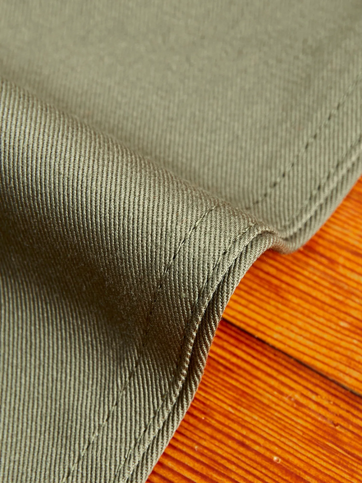 "Officer Trouser" in Olive Twill