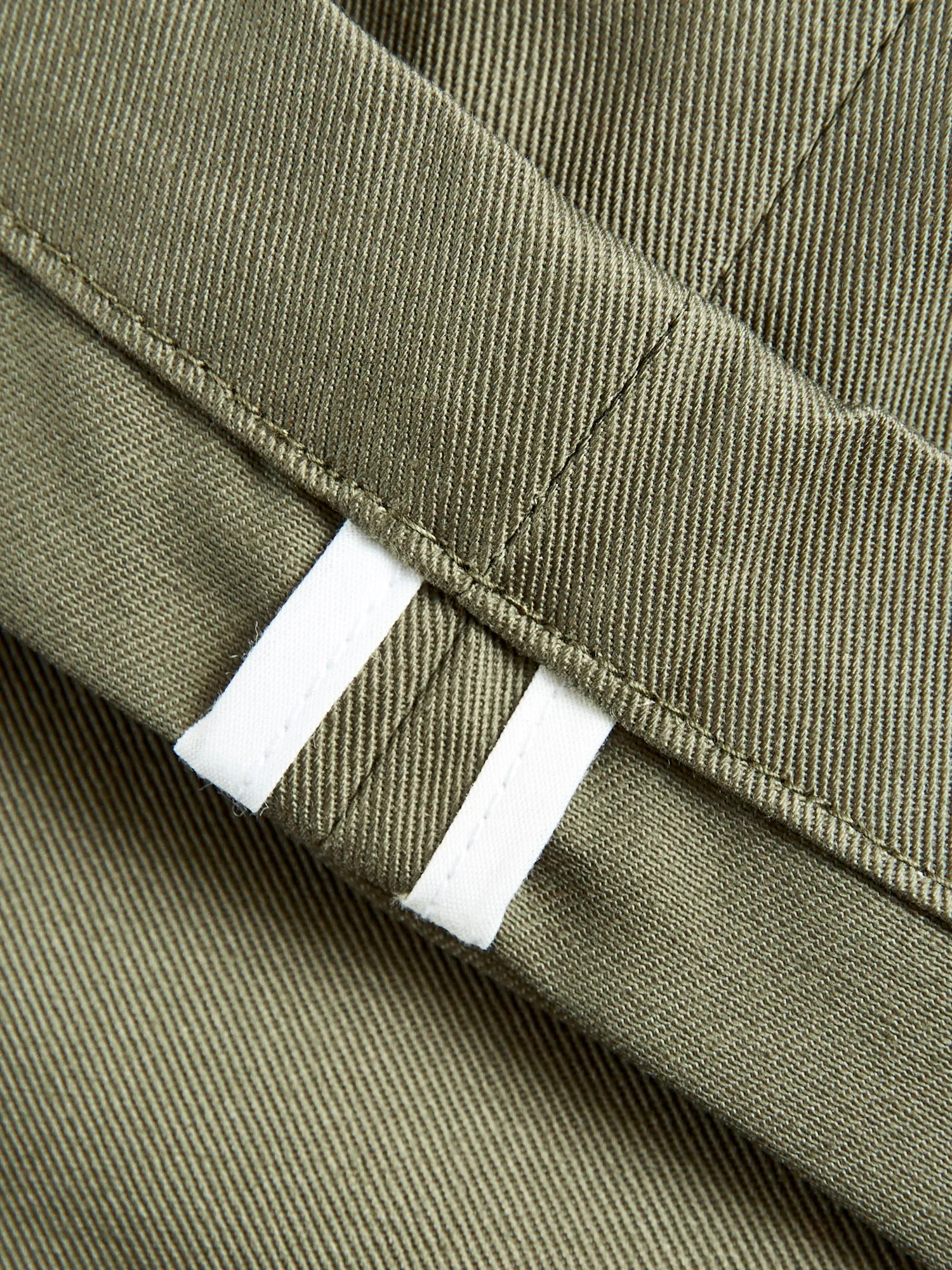 "Officer Trouser" in Olive Twill