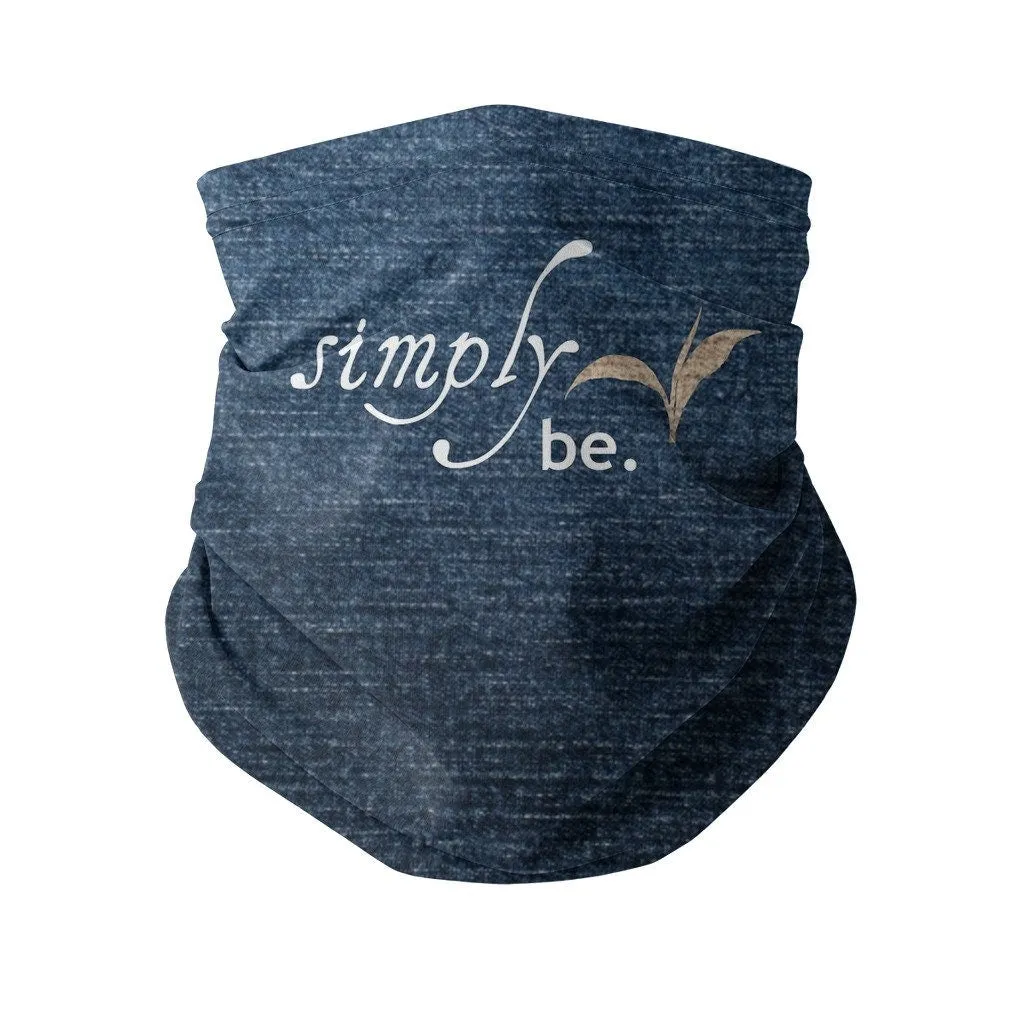 Simply Be,Suede Fleece,Denim Look,Neck Gaiter,Multi-functional , Headband,Bandana,Balaclava,Hair Band,Dust Mask,Cute Valentine Gift