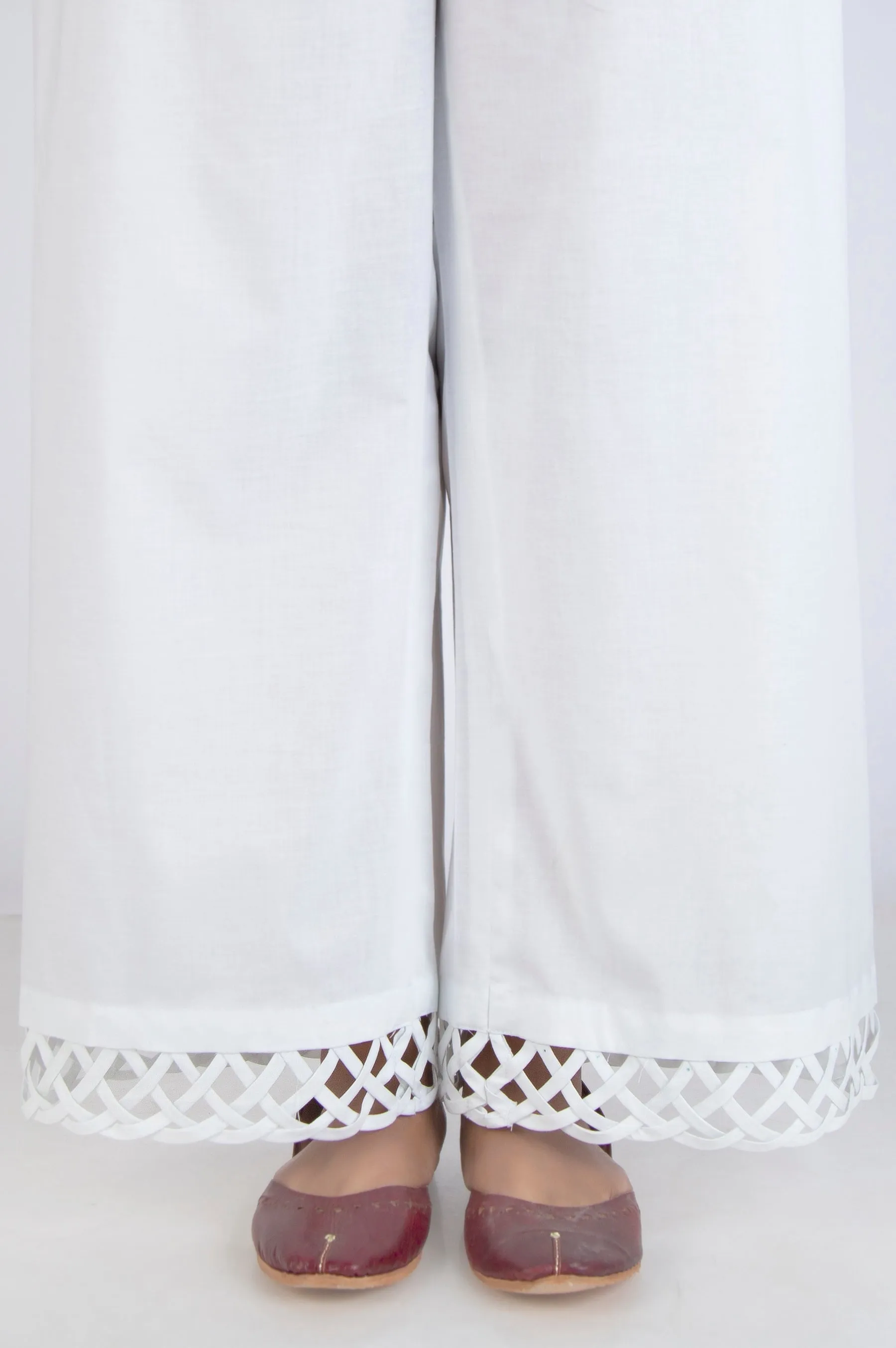 Stylized Cambric Culottes - White