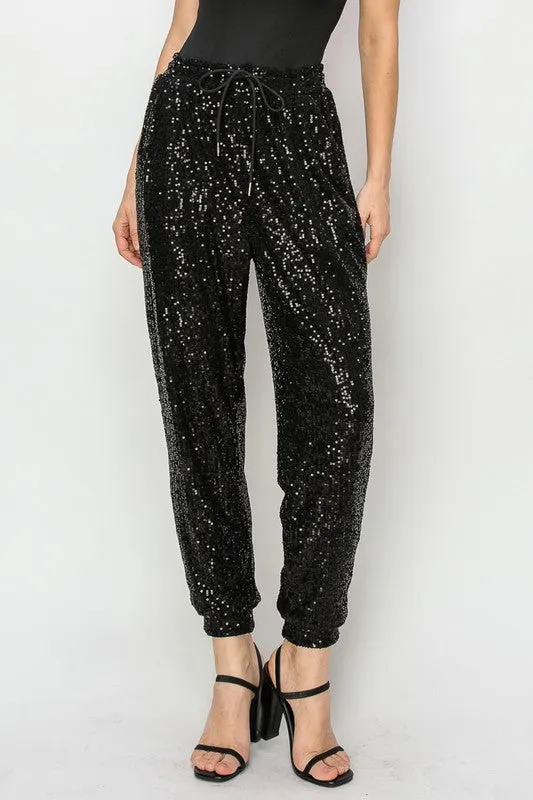 The Coco Sequin Joggers