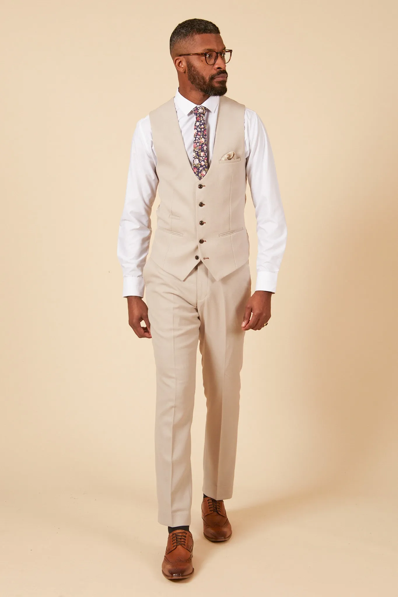 The WHU Collection - HM5 Stone Three Piece Suit As Worn By Ben Johnson