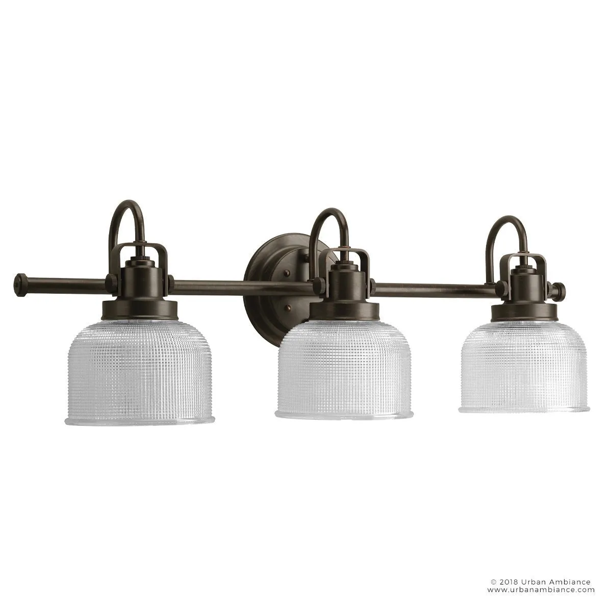 UHP2044 Luxe Industrial Bath Fixture, 8-3/4"H x 26-1/4"W, Fashion Bronze Finish, Harlow Collection