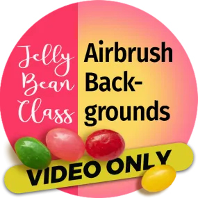 Video Workshop: Airbrush Backgrounds - Jelly Bean Class with Aimee Croteau