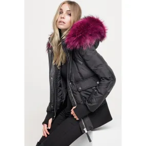 Women's Nicole Benisti Fordham Coat - Black/Magenta