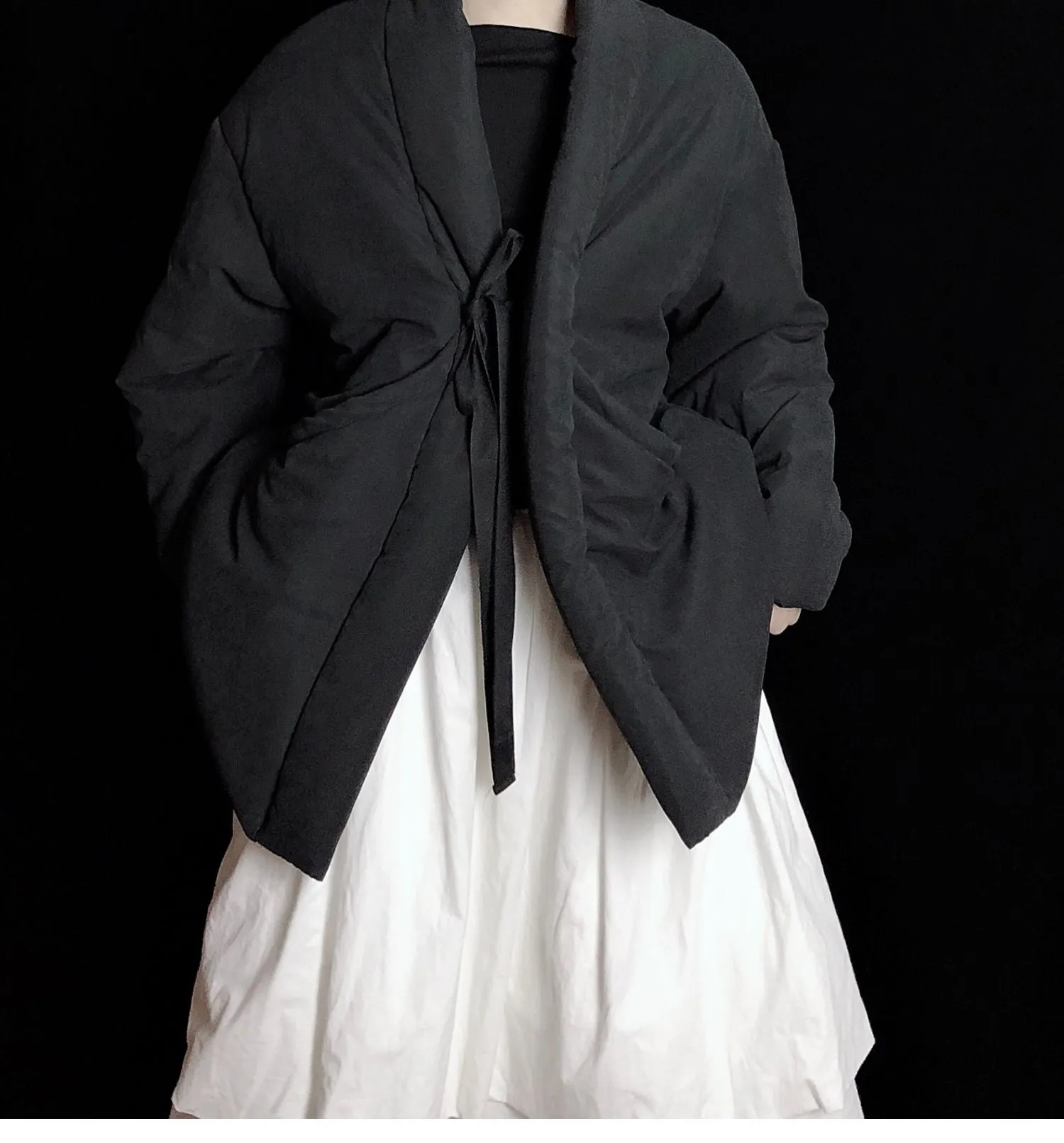 Yohji Design Dark Neutral Kimono Yamamoto Loose Jacket